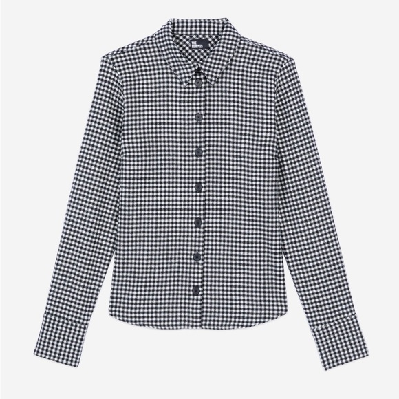 The Kooples Vicky Check Shirt. Size 0. NWT! - Picture 6 of 9